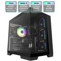 Pcspecialist Fusion 40 Geforce Rtx 5060 Ti Amd Ryzen 7 16Gb 1Tb Black