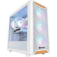 Pcspecialist Fusion Luna 10 Gaming Desktop - Geforce Rtx 5060, Amd Ryzen 5, 32Gb Ram, 1Tb Ssd - White
