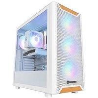 Pcspecialist Fusion Luna 20 Gaming Desktop - Geforce Rtx 5060 Ti, Amd Ryzen 5, 32Gb Ram, 1Tb Ssd - White
