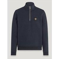 Belstaff Quarter Zip Sweatshirt - Navy