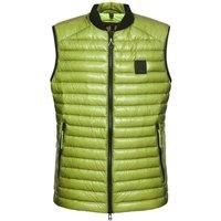 Belstaff Airframe Neon Yellow Shiny Gilet Down Filled Jacket