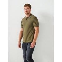 Belstaff Left Chest Patch Logo Regular Fit Polo Shirt - Green