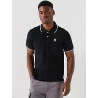 Belstaff Tipped Polo Shirt - Black
