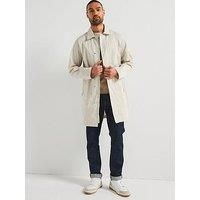 Belstaff Cotton Blend Drill Overcoat - Light Beige