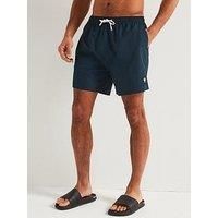 Belstaff Clipper Patch Logo Swim Shorts - Navy