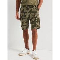 Belstaff Drome Camo Cargo Shorts - Khaki