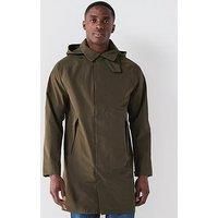 Belstaff Force Tritech Overcoat - Dark Khaki