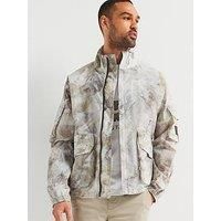 Belstaff Lough Riverbed Camo Ripstop Jacket - Light Beige