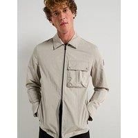 Belstaff Drome Cotton Zip Overshirt - Grey