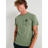 Belstaff Left Chest Patch Logo T-Shirt - Light Green