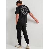 Belstaff Border Large Back Logo T-Shirt - Black