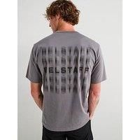 Belstaff Shadow Large Linear Back Logo T-Shirt - Dark Grey