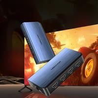 Vention HDMI Splitter 5 in 1 out 4K/60Hz HDMI 5x1 3x1 Adapter for XBOX 360 TV Mi Box Switch PS5 PS4