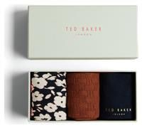 Ted Baker Becools 3-Pack Crew Logo Details Mens Assorted Socks 273198 ASSORTED
