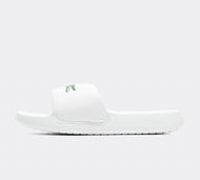 Lacoste CROCO Mens Logo Pool Beach Summer Sliders White/Green