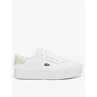 Lacoste Ziane Platform 125 Trainer - White/Green