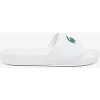 Lacoste Serve Slide 0..0 Sandals in White & Green