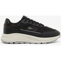 Lacoste Court Set Leather Trainers - Black