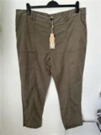 Fat Face Allie Utility Trousers Uk 22 Regular  Khaki Olive Green Casual NWTs