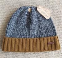 FAT FACE Grey Mustard Knit 40% Wool Cuff BEANIE Cuff Hat Tags OSFA Adult FFBOX
