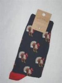 BNWT FAT FACE Mens Turkey Socks Navy Blue Size 9.5 - 11