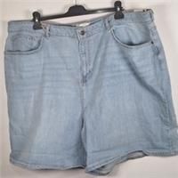Fat Face Women Darley Denim Shorts, Bleach Washed, Size 24, New With Tags