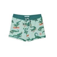 Boys Swimming Trunks FatFace Carter Crocodile Tru Light Sage Age 5-6 Years Tie