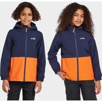 Kids' Colour Block Waterproof Jacket, Navy