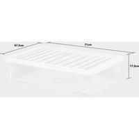 HI-GEAR 46L Crystal Box and Lid, Clear