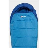 Berghaus Transition 200 Mummy Sleeping Bag with Compression Bag for One Person, 2 Season Sleeping Bag for Adults, Camping Accessories, Camping Equipment, Blue, One Size
