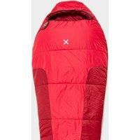 OEX Fathom EV 400 Sleeping Bag with Compression Stuff Sack, 4 Season Mummy Sleeping Bag for 1 Person, Ideal for Festivals and Family Camping Trips, Camping Equipment, Red, One Size