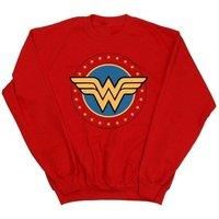 DC Comics Women/'s Wonder Woman Circle Logo Sweatshirt Red X-Large
