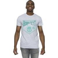 Star Wars Men/'s The Book of Boba Fett Galactic Helm Chest T-Shirt Sport Grey XXXXX-Large