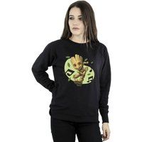 Marvel Women's Guardians Of The Galaxy Groot Musical Notes Sweatshirt