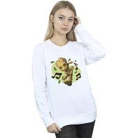 Marvel Women's Guardians Of The Galaxy Groot Musical Notes Sweatshirt