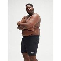 Speedo Men/'s Plus Size ESentials 16" Swim Shorts | Watershort| Swiming Trunks | Big and TaL Swimwear, Black, 5XL5XL