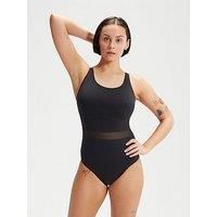 Speedo Womens Shaping Luniaglow 1 Piece - Black