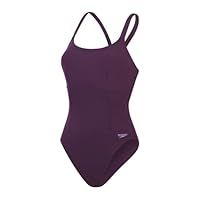 Speedo Womens ShapXbacSsuit Plum Dandy 10