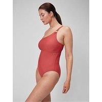 Speedo Women'S Asymetric 1 Piece - Brown