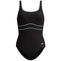 Speedo Womens Shaping Contour Eclipse Swimsuit - Grey