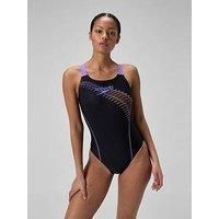 Speedo Women/'s Medley Logo One Piece Swimsuit | Classics | Medalist Style, Bright Peach, 28