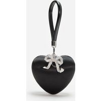 Self-Portrait Top Handle Satin Heart Clutch