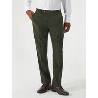 Skopes Jude Herringbone Tailored Fit Suit Trousers - Green
