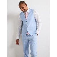 Skopes Lucien Suit Waistcoat For Men in Sky Blue, 34R-62R