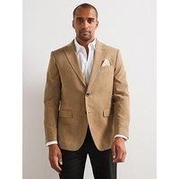Skopes Tailored Fit Padua Jacket For Men in Sand Beige Herringbone, 36S-62L