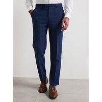 Skopes Wright Tailored Fit Pinstripe Suit Trousers - Navy