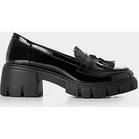 Joe Browns Women's Tassel Trim Patent Chunky Loafer
