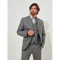 Joe Browns Marvellous Mix Check Blazer Jacket - Grey