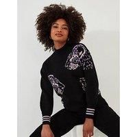 Joe Browns Women's Leopard Relaxed Fit Drop Shoulder Jumper