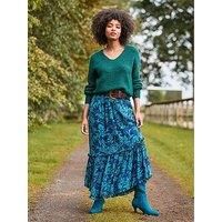 Joe Browns V-Neck Knitted Jumper - Green